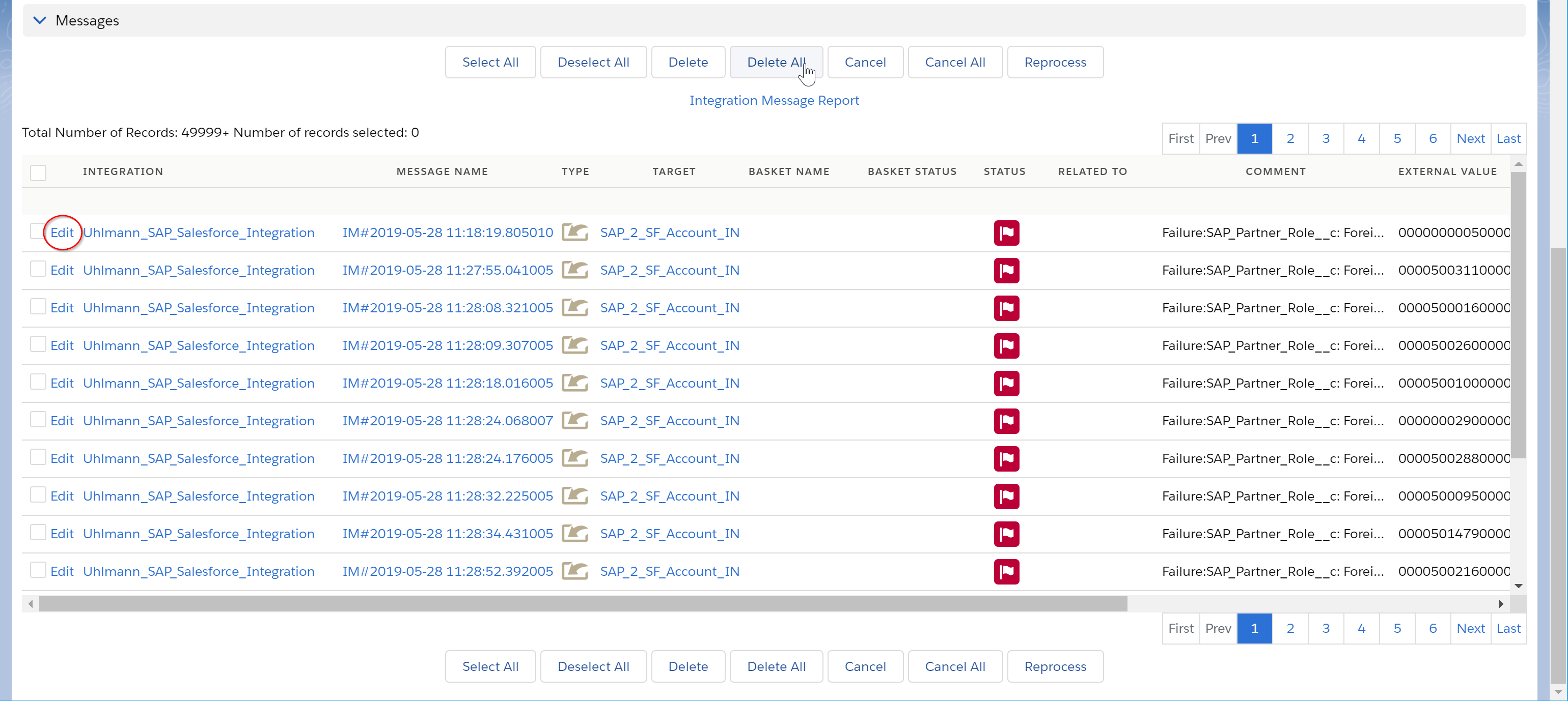 SKYVVA reprocessing feature