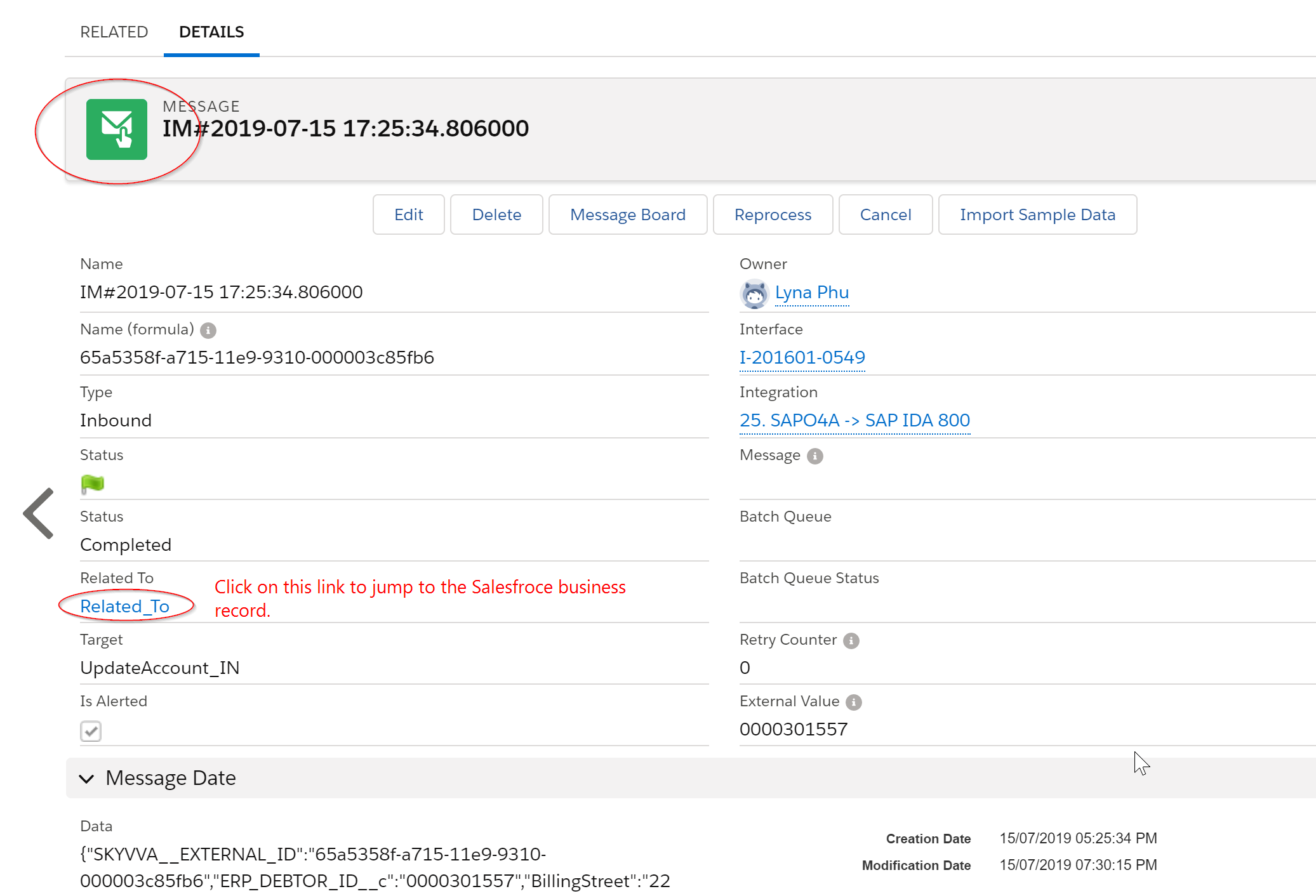 SKYVVA reprocessing success