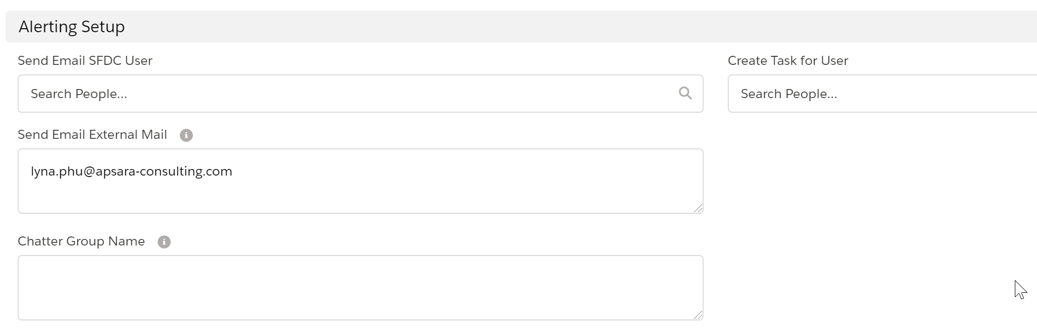 SKYVVA alert configuration