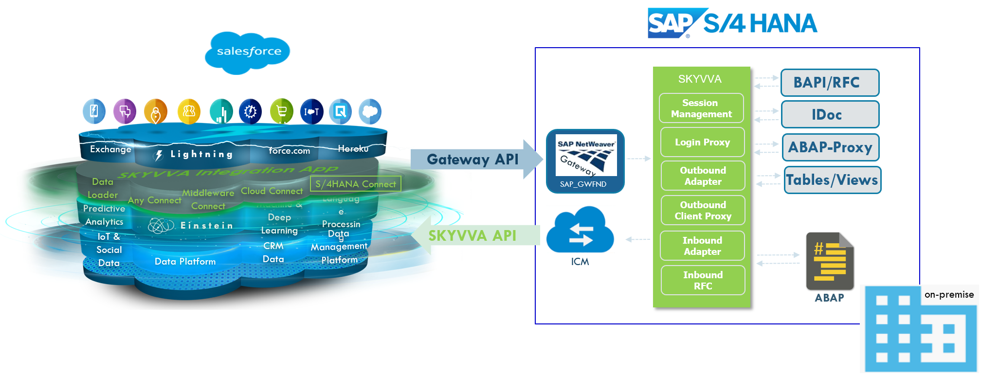 S/4HANA on-premise integration with SKYVVA