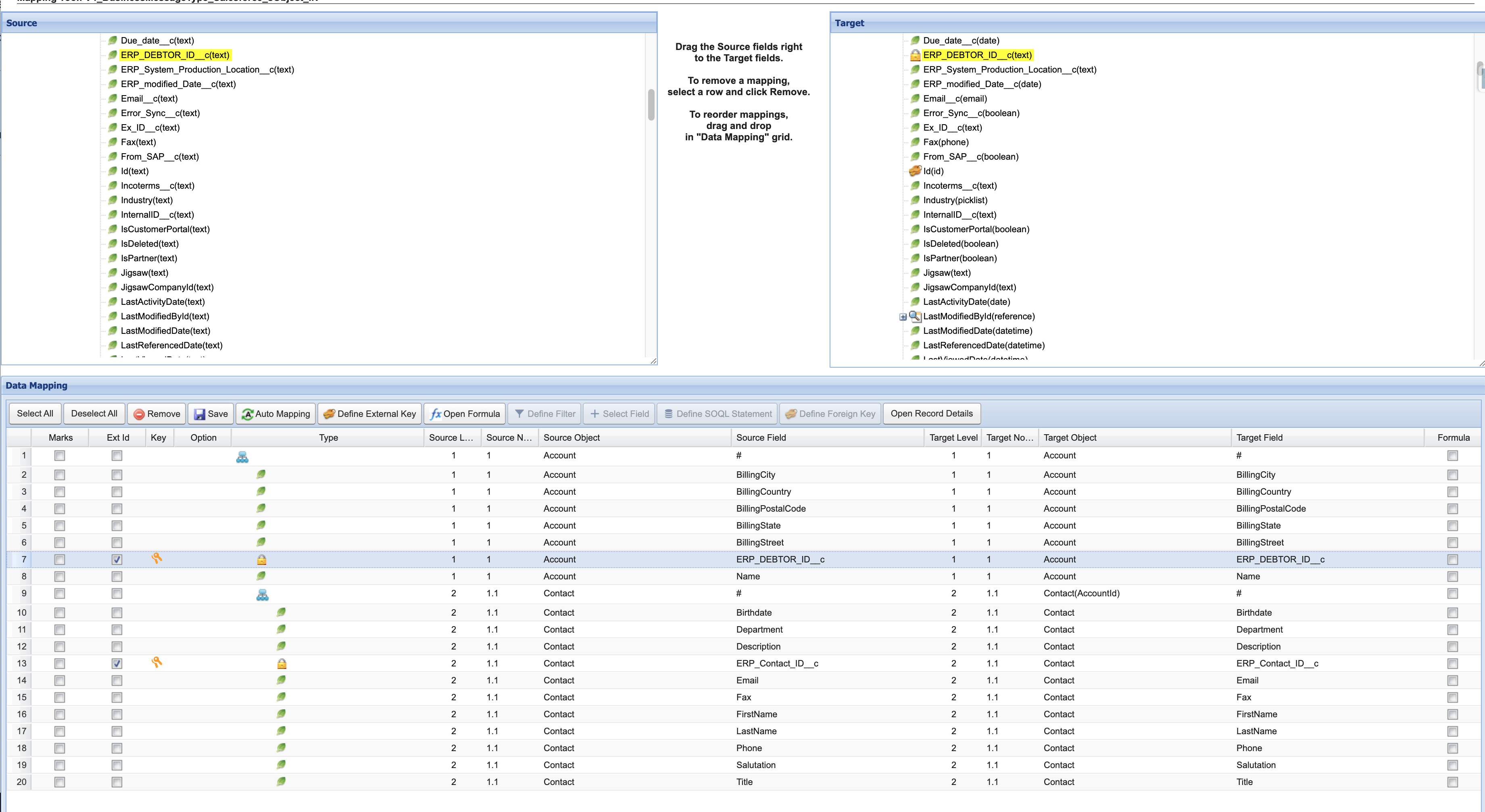 SKYVVA Graphisches Data Mapping Tool